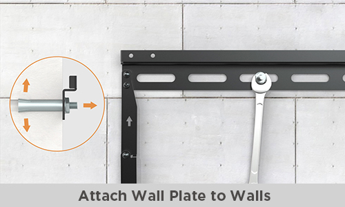Attach Wall Plate to Walls